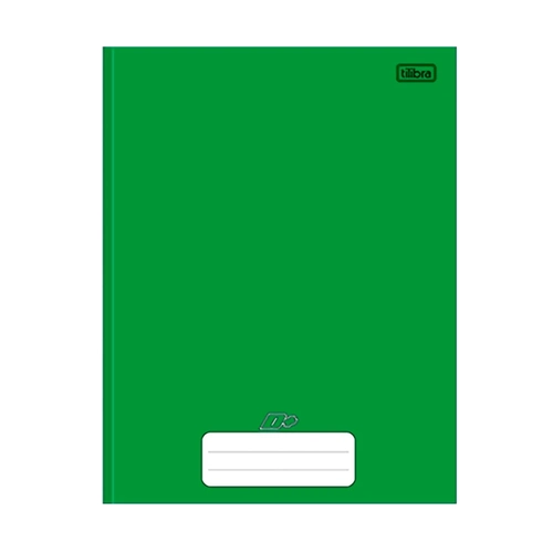Caderno D+ Brochura Capa Dura 1/4 48 Folhas Verde Tilibra