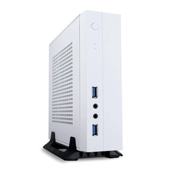 Gabinete Mini Itx Gi-228e Branco 2x Usb 3.0 Com Placa Conversora e Fonte - Saída de 12v 5a 60w Sem Ppb Gi228ekd0040b0x