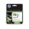 Cartucho De Tinta Hp 712 Ciano Pluk 29ml 3 Unidades - 3ed77a