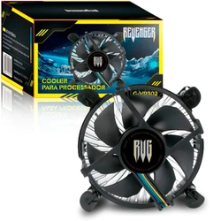 Cooler P/ Processador Intel LGA775/115X(1200)/1366 e Amd Preto 2200Rpm G-Vr302 - Revenger