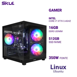 Computador 7000 Core I7 3770 3.4ghz Memória 16gb Ddr3 Ssd 512gb Nvme Fonte 350w  Linux Ubuntu