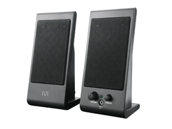 Caixas de Som 2.0, 3w Rms, Alimentação Usb, Conexão P2, Controle Volume, Cinza - SP009