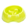 Comedouro Tigela de Alimentação Lenta G Verde para Cães e Gatos