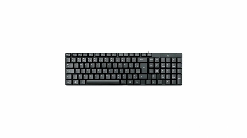 Teclado com Fio, Compacto, PS2, Cabo de 130cm, Resistente Água, Preto, Multilaser - TC298