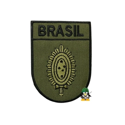Distintivo de Organização Militar Bordado - DOM - Baixa Visivilidade (BRASIL)