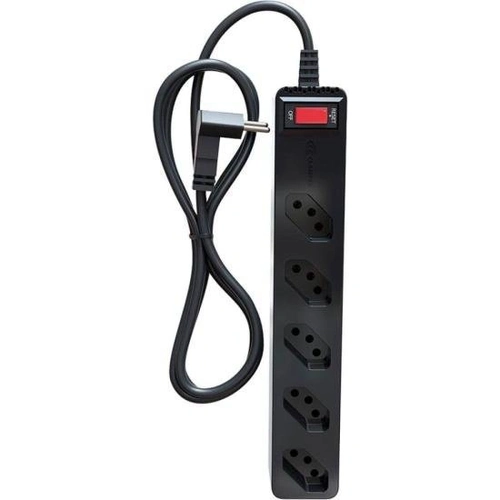 Filtro De Linha Clamper Com Proteção Dps 3p Energia 5 Tomada Preto - 84875