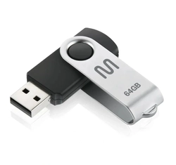 Pen Drive 64gb Twist2 Preto/prata Pd590