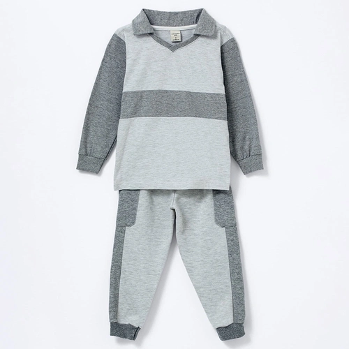 Conjunto Blusa Gola Polo e Calça com Bolso Mescla Hering - Masculino