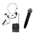 Microfone De Mao Mxt Sem Fio + Headset Lapela Uhf-526m/mp