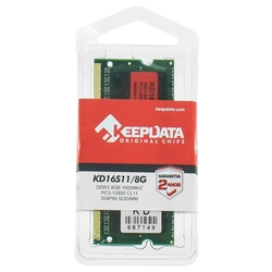 Memória Notebook 8Gb Ddr3 1600Mhz 1.5V cl11 204Pin Kd16s11/8G - KeepData
