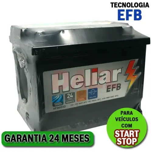 Bateria Heliar EFB Start-Stop HFB60AD – 60ah
