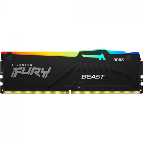 Memória 8GB 5200Mhz Kingston Fury Beast RGB - KF552C40BBA-8