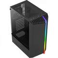 Gabinete Gamer Aerocool Bionic Preto Rgb Lateral Vidro