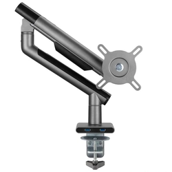 Suporte de Monitor Articulado C/ Mola Mecanica 17 a 32 C/ Usb 3.0 - Cinza - Sm-049c