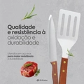 Kit Churrasco 5 Peças Aço Inox e Estojo Resistente Grillrelax
