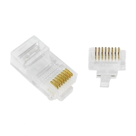 Plug Modular De Passagem Nwt 8p8c Rj-45 Cat6