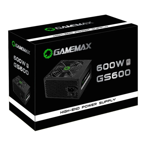 Fonte 600W Gamemax 80 Plus White PFC Ativo - GS600