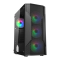 Gabinete Gamer Cougar MX110 RGB, Mid-Tower, Janela Lateral, 4 Fans RGB, Preto - 382BD20.0001