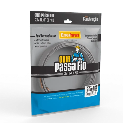 GUIA PASSA FIO COM ALMA DE ACO 20M ENERBRAS