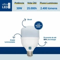 Lâmpada Led Bulbo 30w Alta Potência E27 Branco Frio 6500k