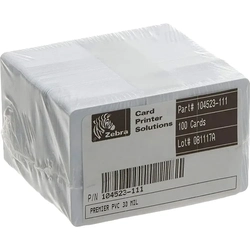 Cartão Pvc Branco Zebra 30mil - 104523-111
