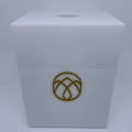 Caixa para descarpack 3 litros Preta - Logo alto relevo inicial ou desenho