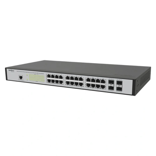 Switch Gerenciavel Intelbras 24pg + 4pgbic - Sg 2404 Mr L2+