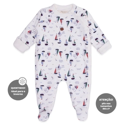 Macacão Manga Longa Forrado Suedine e Soft Masculino - Navy