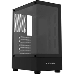 GABINETE MID-TOWER FORTREK CRYSTAL PRETO – LATERAL EM VIDRO / ATX / MICRO-ATX / MINI-ITX