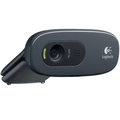 Webcam Logitech, C270 HD, 720p, 3MP, microfone embutido, preta -  960-000694