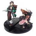 Figure Demon Slayer: Kimetsu No Yaiba - Nezuko Kamado e Tanjiro Kamado - Precious G.e.m Series Ref.:831157