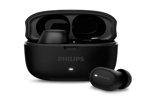 Fone de Ouvido TWS Philips TAT2500BK, Drivers de 8mm, Bluetooth 5.4, Cancelamento de Ruído, Modo Ambiente, 3 Microfones, autonomia de 24 horas