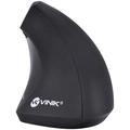 Mouse Sem Fio Recarregavel 2.4 Ghz Vertical Ergonomico Ortopedico Power Fit 1600 Dpi Preto Usb - Pm300