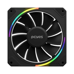 Cooler Fan para Gabinete Sangue Frio 3 ARGB Black Vulcan Reverse 120MM Pcyes - ARGRVSF3BR
