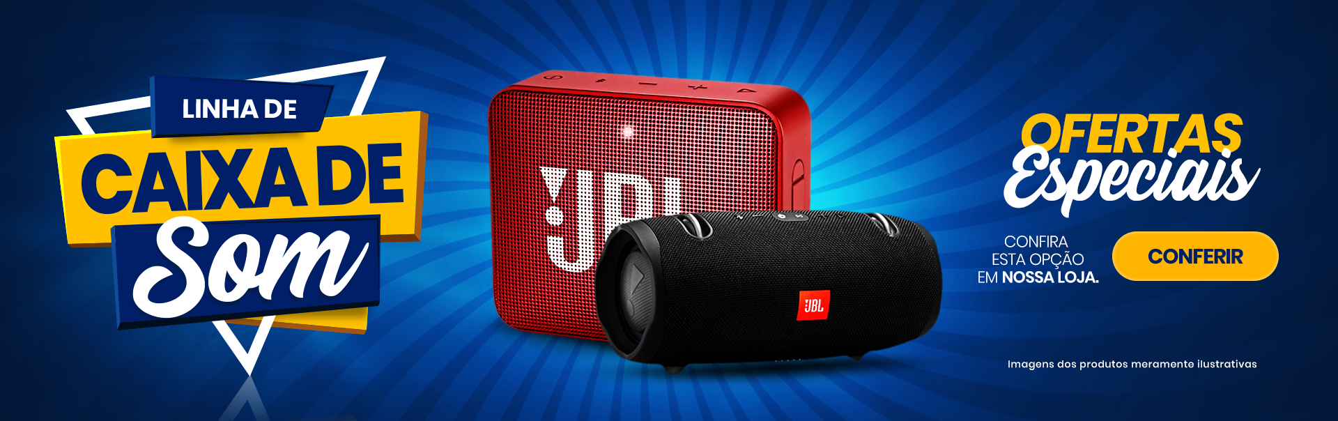 Linha de Caixa de Som - Ofertas especiais, Confira esta opção em nossa loja.