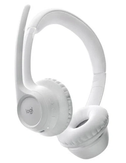 Headset Logitech Zone 300 Branco Sem Fio - 981-001416