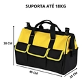 Bolsa Ferramentas Grande Reforçada Eletricista Mala Bolsos Cor Amarelo