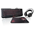 Kit Teclado, Mouse, Mousepad e Headset Thermaltake Esports Gaming, multicolor - KBGCKPLBLPB01