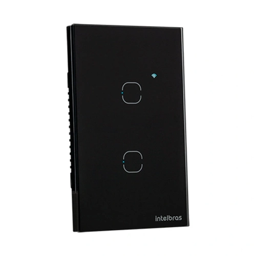 Interruptor Smart Wi-fi Touch 2 Preto Mis 1002 4850060