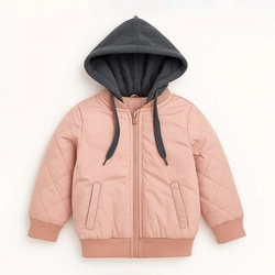 Jaqueta Puffer com Capuz em Moletom Grand Bazar - Unissex