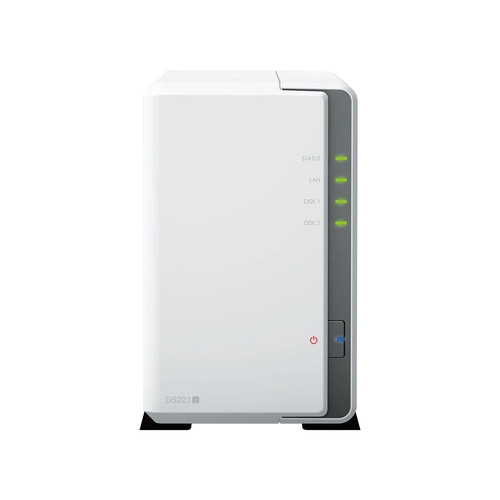 Servidor NAS Synology DiskStation DS223J Com 2 Baias (Sem Disco)