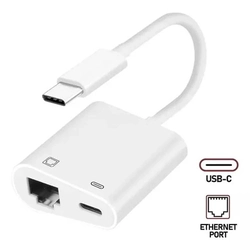 Adaptador Type-c P/ Rj45 C/ Entrada P/ Energia Ref. Fy883