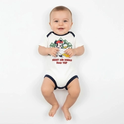 Body Manga Curta Mickey Road Trip Masculino - Bygus