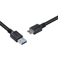 Cabo P/ Hd Externo Usb a 3.0 Macho P/ Micro Usb b 3.0 - 1 Metro - Puamcm3-1