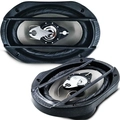 Kit Af 6x9 200w Rms 4ohms Quadriaxial Preto Par Leson