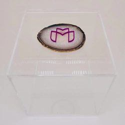 Caixa Seringas da Semana Ágata Natural - Logo inicial ou desenho