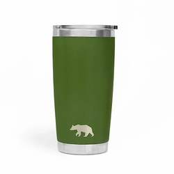 Copo Térmico Tumbler 20 OZ 591ML com Tampa - QGK (Verde Militar)