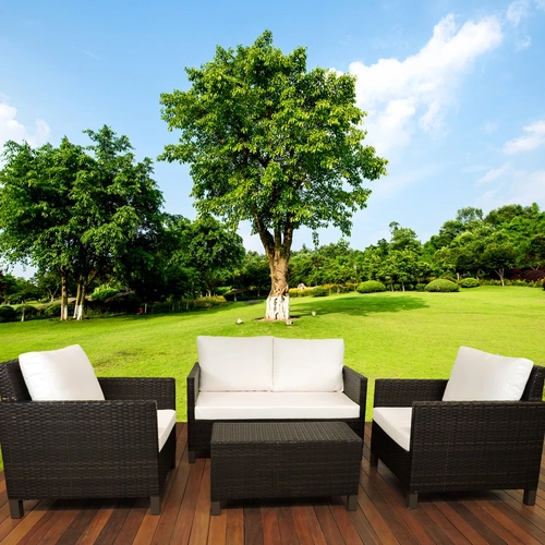 Jogo de Sofá Namoradeira Mesa Centro Fibra Sintética Alumínio Epóxi Cuiabá