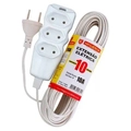 Extensao 10mt 3p 3x0,75mm 10a Branco Megatron