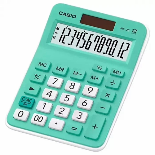 Calculadora de Mesa 12 Digitos Verde - Mx-12b-gn